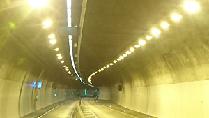 Tunnel Heslach in Stuttgart auf der B14